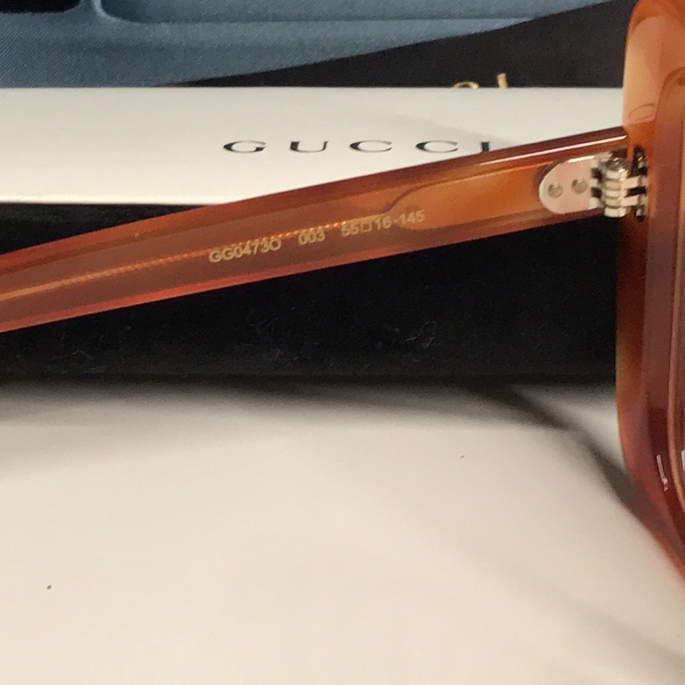 Luxury New Authentic Gucci GG0473O 003 Eyeglasses - Picture 12 of 14